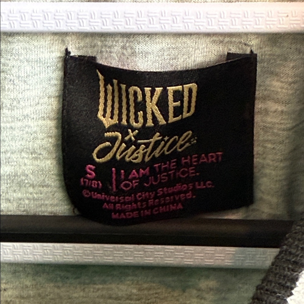 Justice kids Wicked Varsity Bomber Jacket faux leather kids size Small 7/8 - Picture 5 of 9